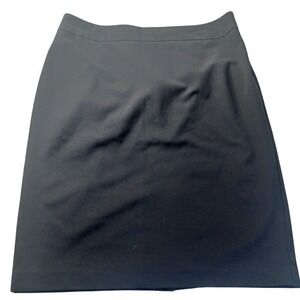 Ann Taylor Pencil Skirt Size 10 Black Midi Career‎ Office Classic Minimalist